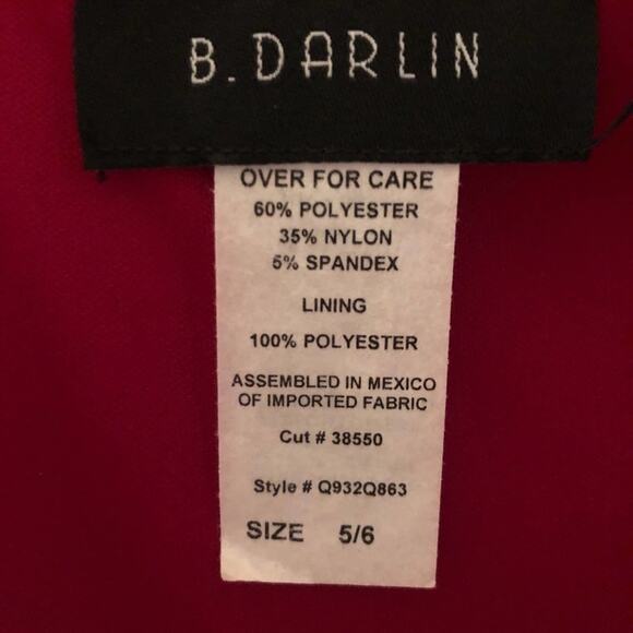 B. Darlin High Low Red Prom Homecoming Dress 5/6 - Picture 5 of 6